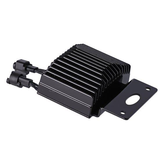 voltage regulator/rectifier. Black