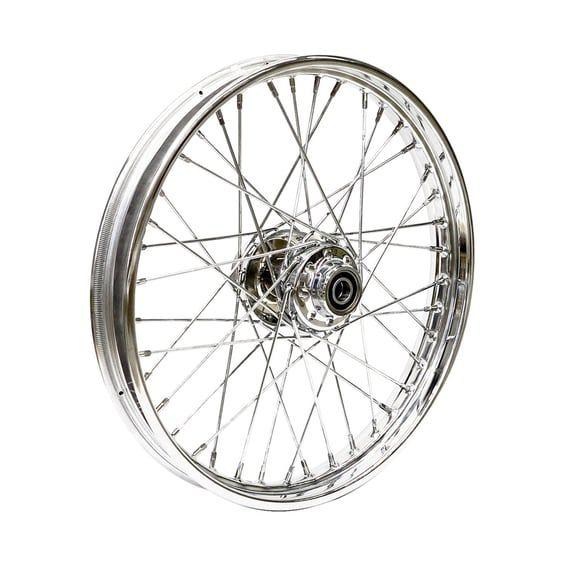 2.15 x 21 front wheel 40 spokes chrome