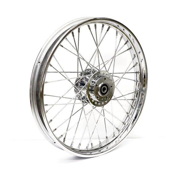 2.15 x 21 front wheel 40 spokes chrome