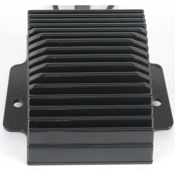 voltage regulator/rectifier. Black