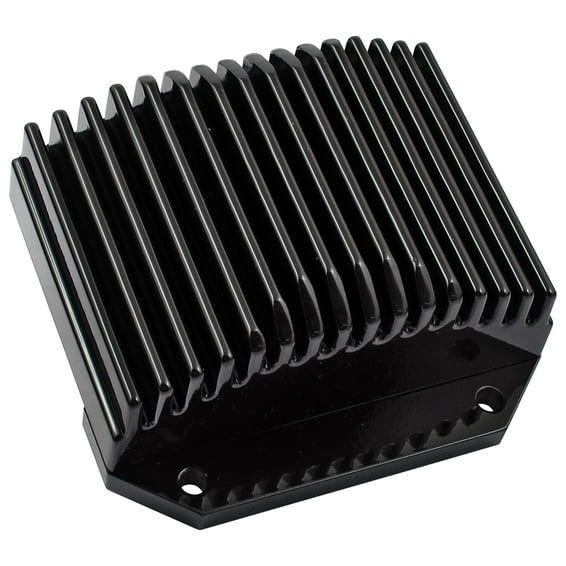 voltage regulator/rectifier. Black