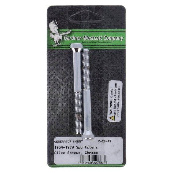 GW, generator mount kit. Chrome. Allen head