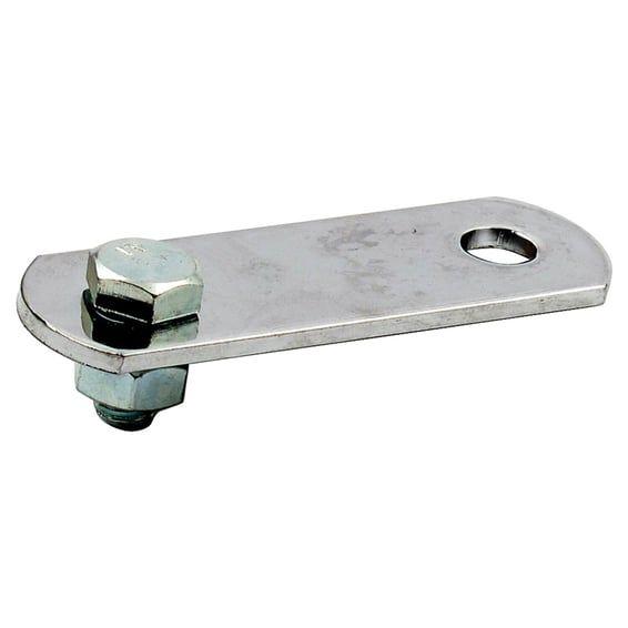 Universal exhaust mount bracket. 3" long, 2 holes
