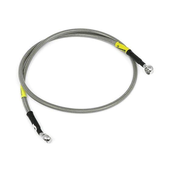 MCS by Goodridge brake line front, stainless clear coated