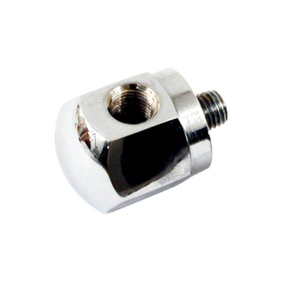 Rocker box oil gauge fitting. Chrome