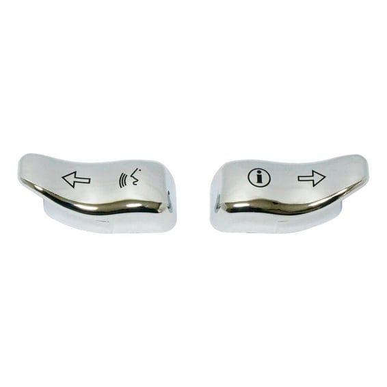 Turn signal switch extender cap set. Chrome