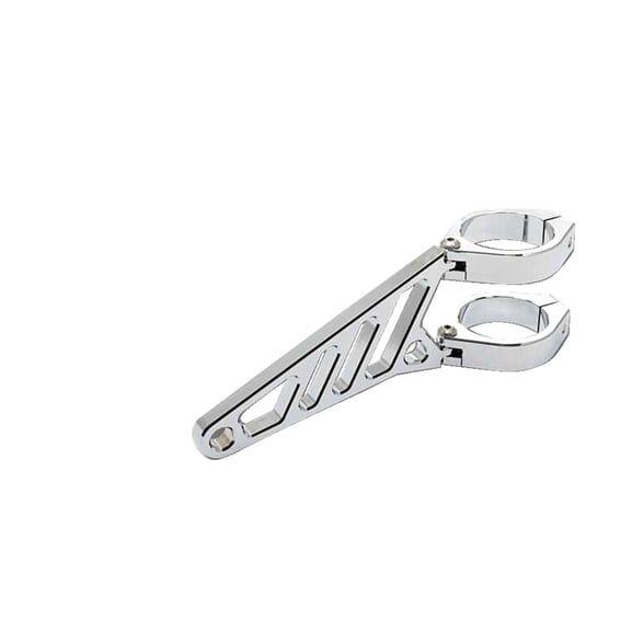 Fingers, adj. headlamp bracket assembly long 38-41mm. Chrome
