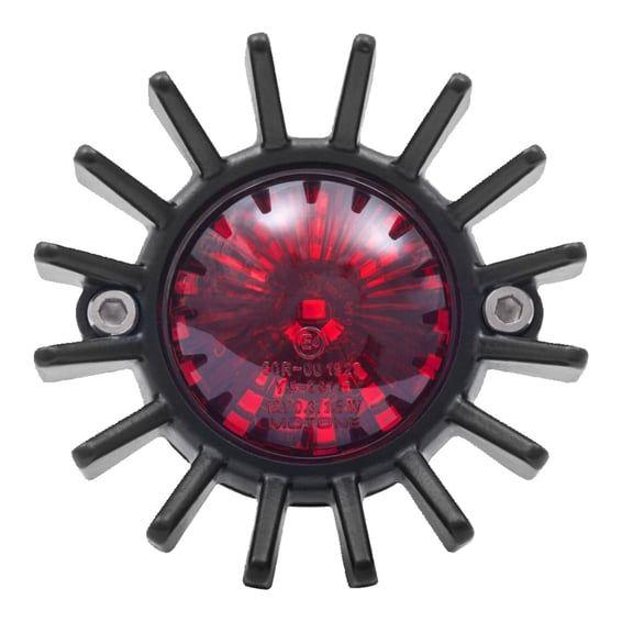 Big Fin LED taillight. Black, no bracket. ECE