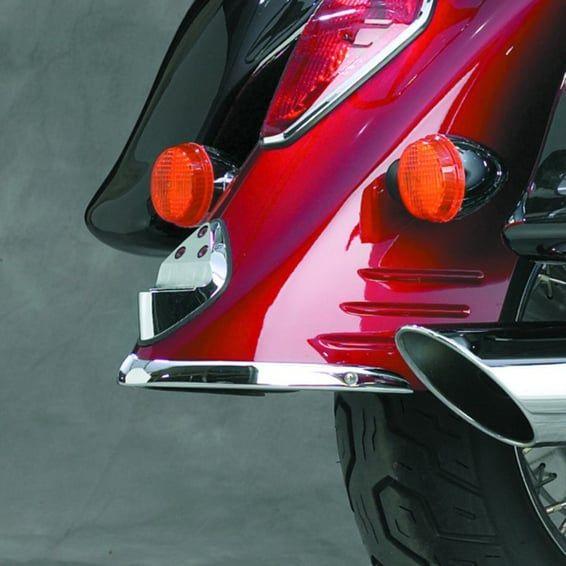 NC cast rear fender tip chrome