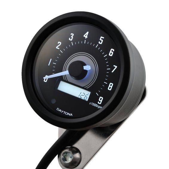 Velona 60mm tachometer black 9000 rpm