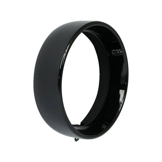 Recessed trim ring. 5-3/4" headlamp. Gloss black