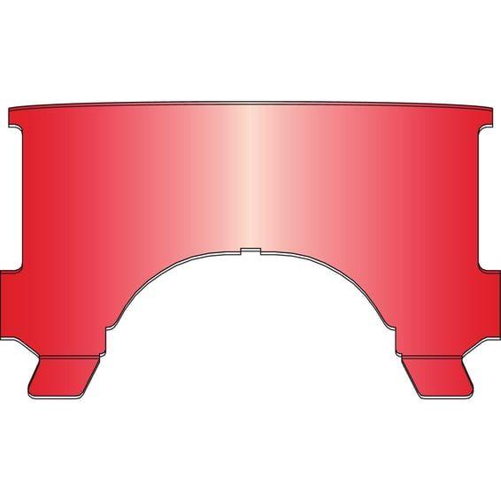 repl. adj. lower window (style B). Red