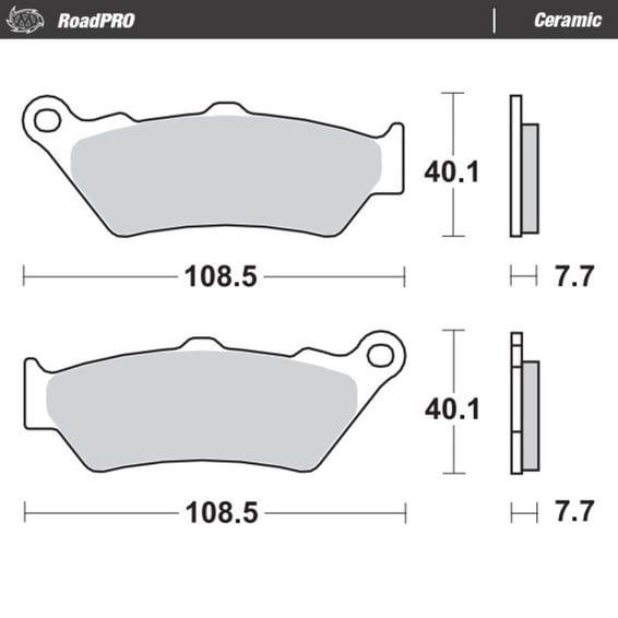 RoadPro brake pads. Ceramic