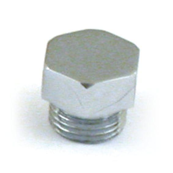 timing/drain plug. Hex head. Chrome