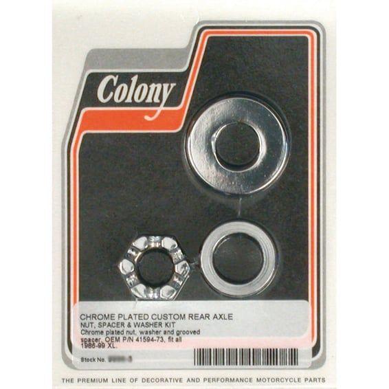 axle spacer kit rear, grooved