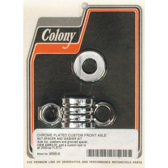 axle spacer kit front, grooved