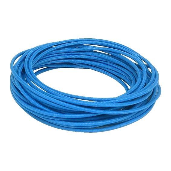 Classic cloth covered wiring, 25ft. roll. Blue