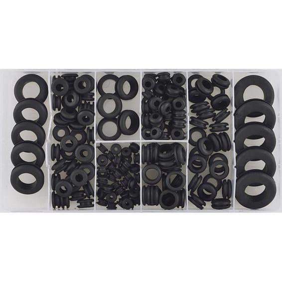 Rubber tulles assortment box. 180-piece