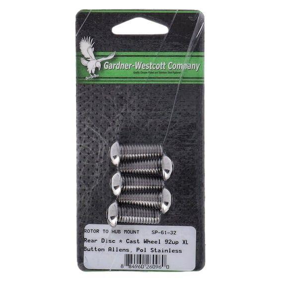 GW, brake rotor mount bolt kit. Rear. Button head