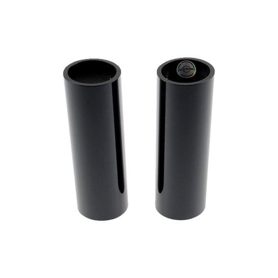 2-piece upper fork cover kit. Gloss black