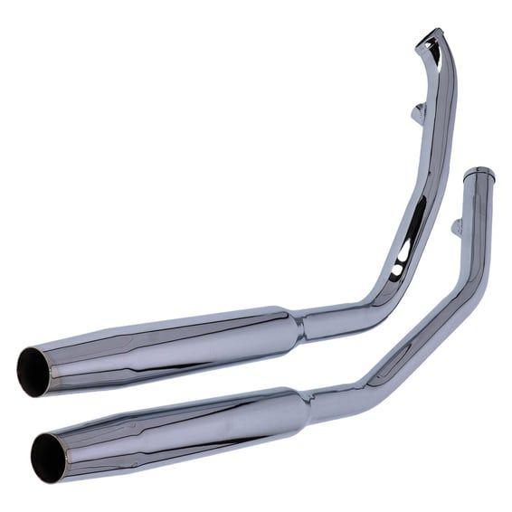Tapered exhaust (38"). Chrome