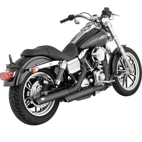 3" twin slash slip-on PCX mufflers. black