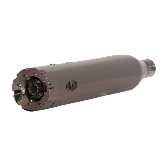 114mm Revolver slip-on mufflers. Black Chrome