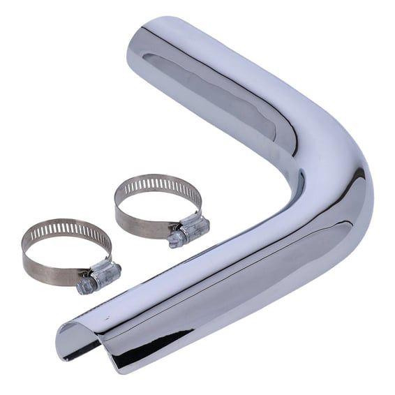 Heatshield rear. Chrome