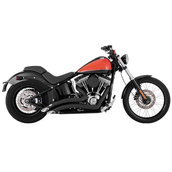 2-1/2" big radius 2-2 exhaust. black