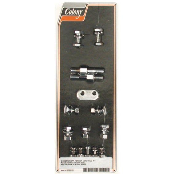 rear fender mount kit. Chrome