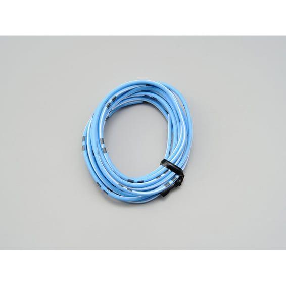 Electrical wire. 2 meter 0.75sq. Light blue/white
