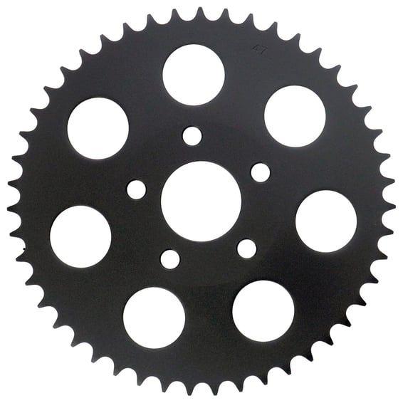 Rear sprocket, black. 47t