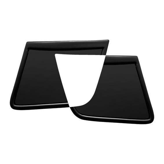 Vintage racing side number plates black