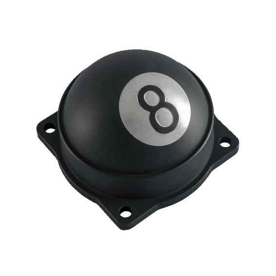 CV carburetor top cover. 8-Ball. Black