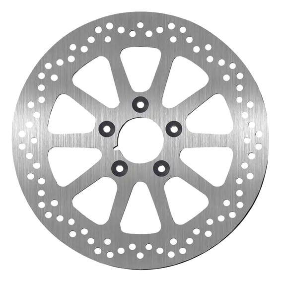 '10-Spoke Rigid' brake rotor 300mm. Rear. 5mm thick