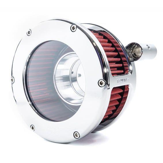 BA air cleaner kit. Chrome. Clear cover
