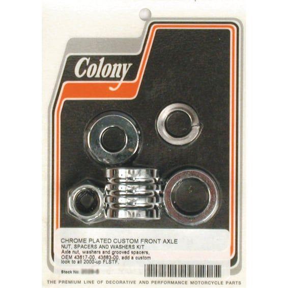 axle spacer kit front, grooved