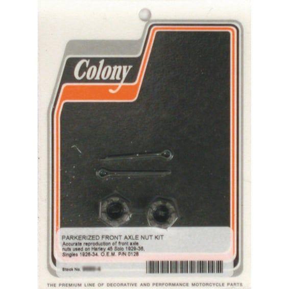 axle nut kit. Front