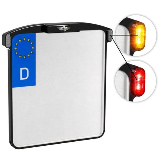 All-In-One Micro license plate holder. Black