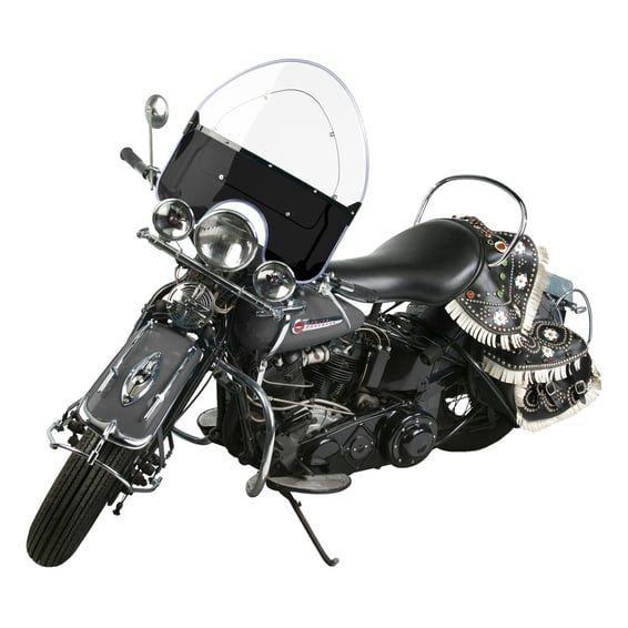 NC, 'Vintage' reproduction beaded windshield. Black lower