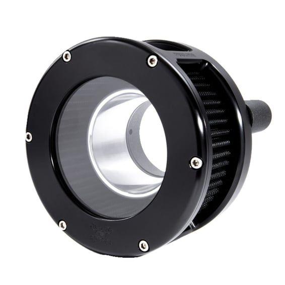 BA air cleaner. Black. Black filter. Clear cover