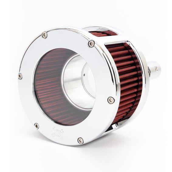 BA Race Series air cleaner. Chrome. Clear cover