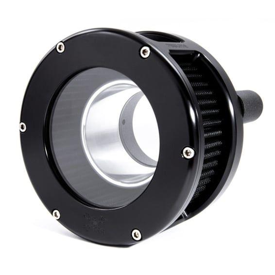 BA air cleaner. Black. Black filter. Clear cover