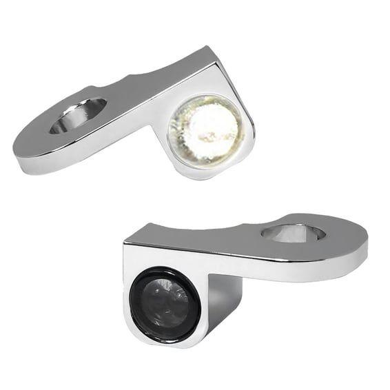 Nano below bar turn signals. Chrome