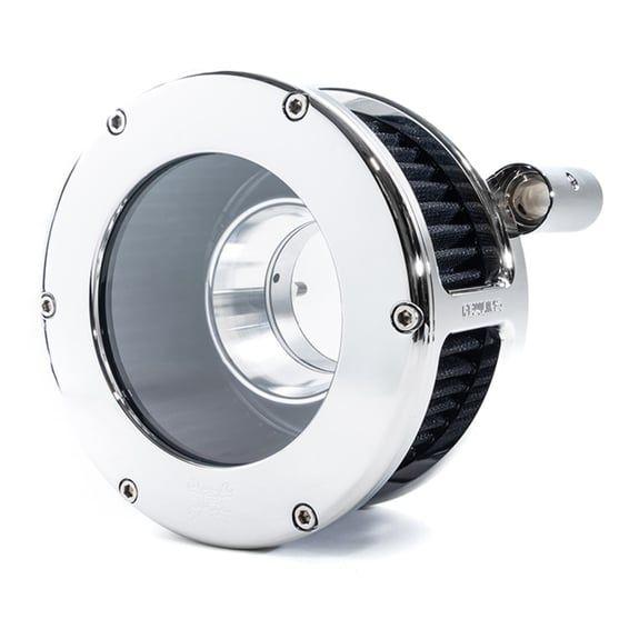 BA air cleaner kit, Chrome. Clear cover