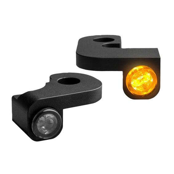 Nano below bar turn signals. Black