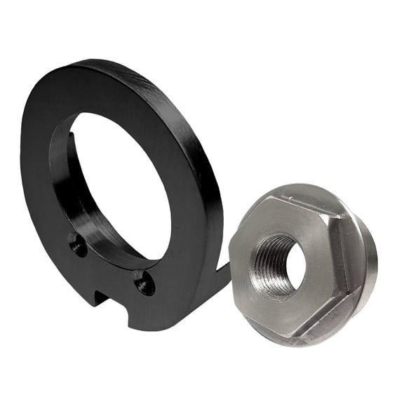 side mount axle adapter 3/4". Black