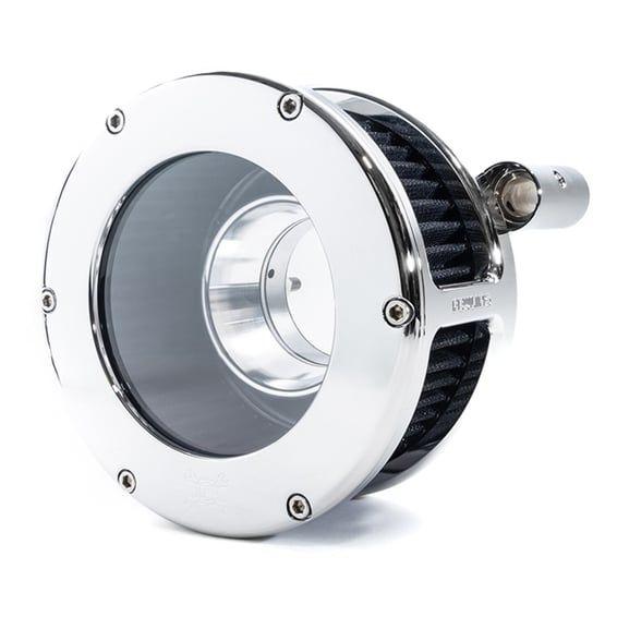 BA air cleaner kit. Chrome. Clear cover