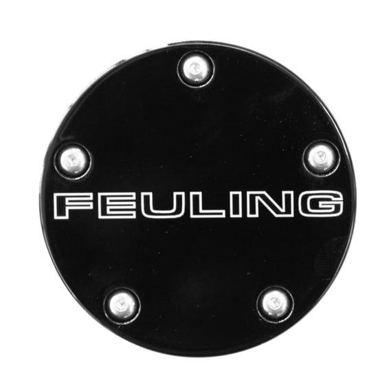 point cover. Feuling Text logo. Black CC