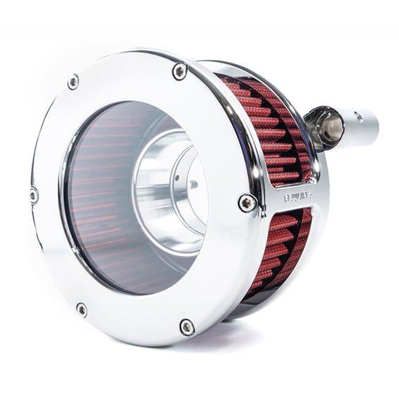 BA air cleaner kit. Chrome. Clear cover